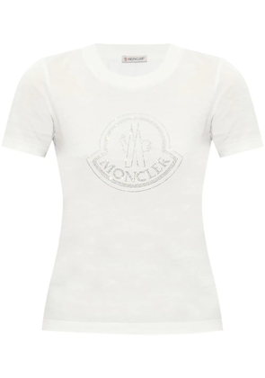 Moncler logo-print cotton T-shirt - White