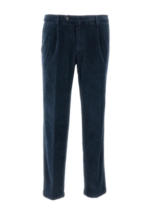 Briglia 1949 ribbed flap-pocket trousers - Blue