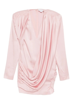 Stella McCartney draped mini dress - Pink