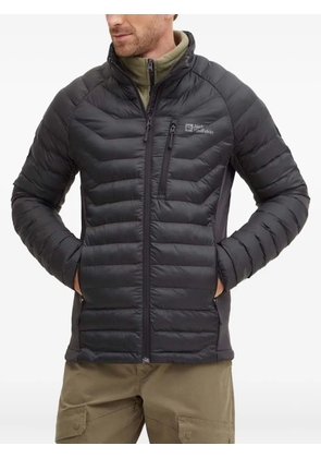 JACK WOLFSKIN quilted zip-fastening performance jacket - Black