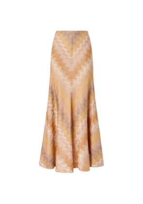 Missoni chevron-pattern maxi skirt - Neutrals
