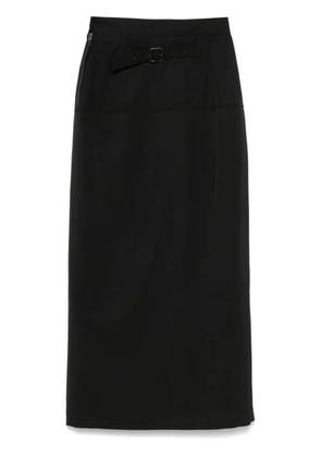 LEMAIRE slited midi skirt - Black