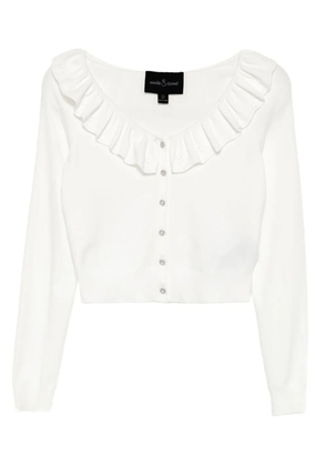 Needle & Thread pointelle-trim cropped cardigan - Neutrals