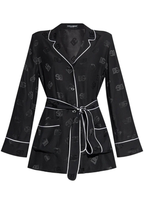 Dolce & Gabbana DNA satin jacquard shirt - Black