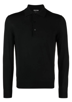 TOM FORD long-sleeve polo shirt - Black