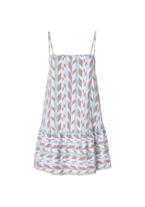 Missoni chevron-patterned mini dress - Blue