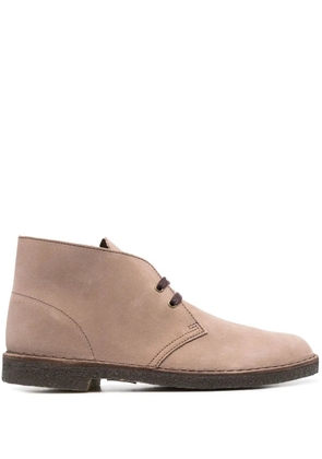 Clarks lace-up suede boots - Neutrals