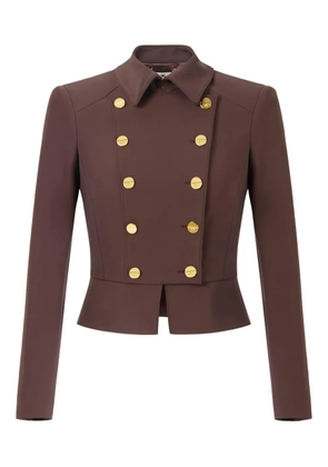 Elisabetta Franchi button double-breasted jacket - Brown