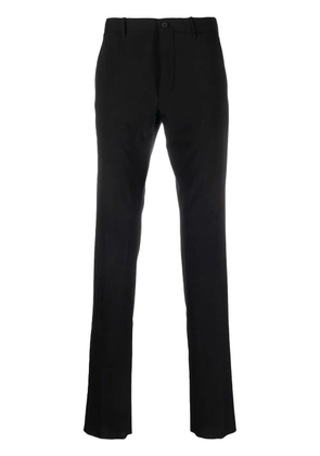 Incotex mid-rise straight-leg trousers - Black