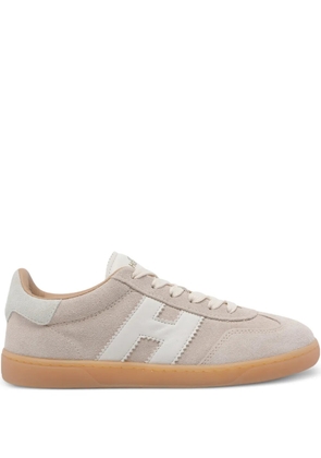 Hogan patch logo suede trainers - Neutrals