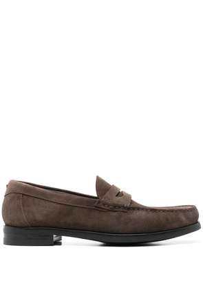 Canali suede loafers - Brown
