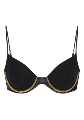 Elisabetta Franchi satin-effect bra - Black