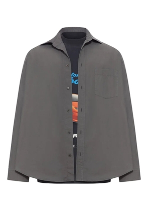 Balenciaga x Automobili Lamborghini layered poplin shirt - Grey