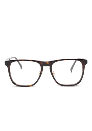 Dunhill rectangle-frame glasses - Brown