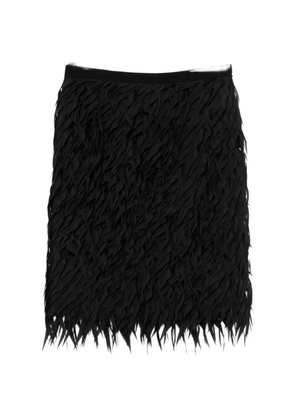 Nº21 fringe-embellished midi skirt - Black