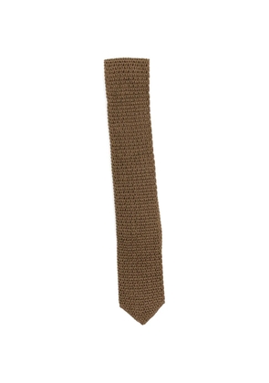 TOM FORD knitted silk tie - Brown