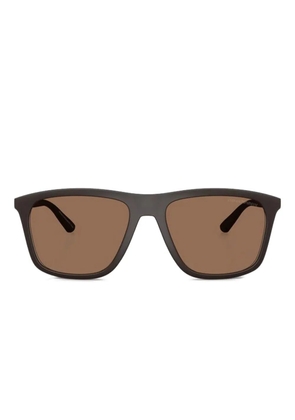 Emporio Armani square-frame sunglasses - Brown