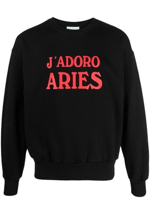Aries J'Adoro Aries cotton sweatshirt - Black