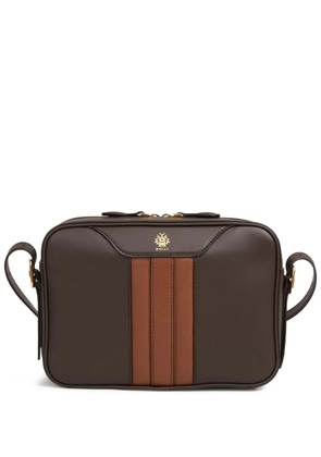 Bally logo-detail leather shoulder bag - Brown