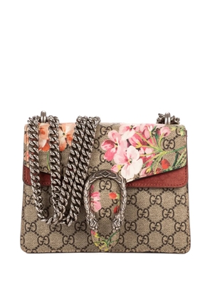Gucci Pre-Owned Mini Dionysus Blooms floral-print shoulder bag - Neutrals