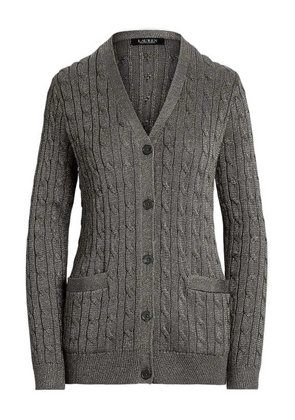 Lauren Ralph Lauren cable-knit botoned cardigan - Grey