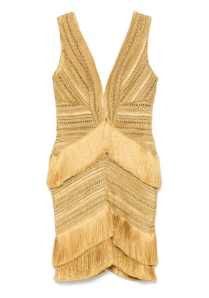 PatBO Pampas mini dress - Gold