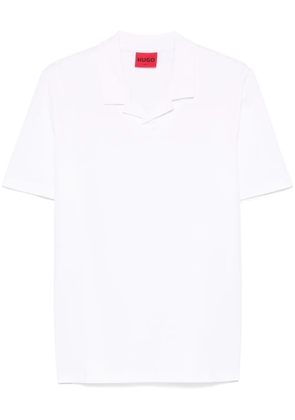 BOSS camp-collar T-shirt - White