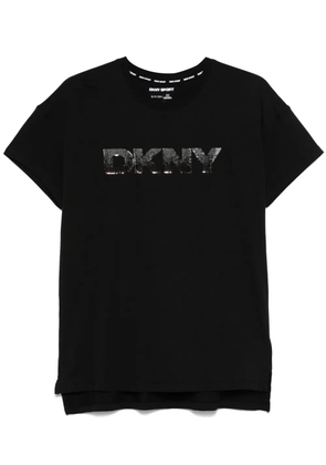 DKNY sequin-embellished T-shirt - Black