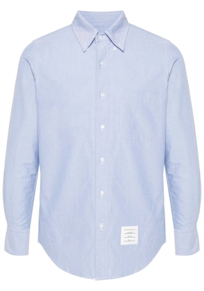 Thom Browne RWB-grosgrain cotton shirt - Blue