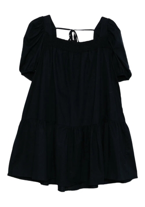 BLAKLACE gathered detailing dress - Black