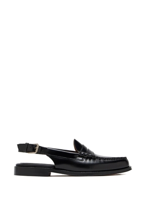 G.H.Bass leather slingback loafers - Black