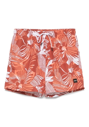 BOSS printed swim shorts - Brown