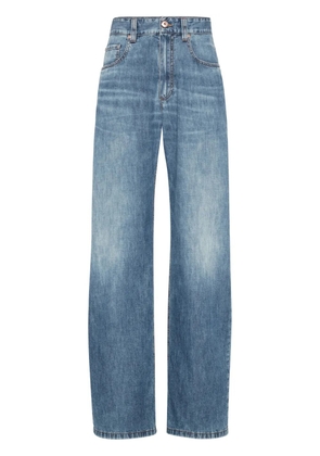 Brunello Cucinelli cotton boyfriend jeans - Blue