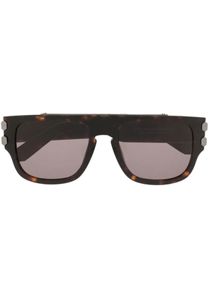 Philipp Plein Eyewear tortoiseshell-effect tinted sunglasses - Brown