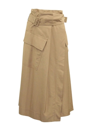 Vince high-waisted belted skirt - Brown