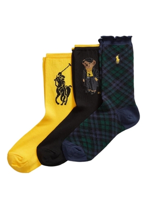Polo Ralph Lauren BCI combed cotton sock (pack of three) - Yellow