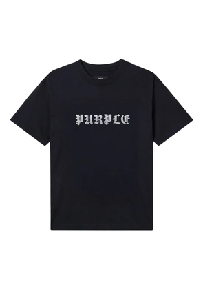 Purple Brand logo-print T-shirt - Black