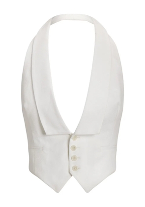 Ralph Lauren Collection buttoned collar waistcoat - White