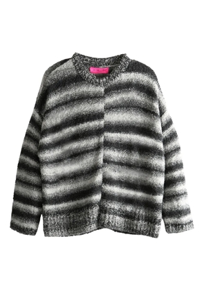 The Elder Statesman Rover striped jumper - Black