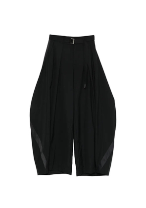 sacai belted trousers - Black
