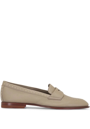 Santoni Penny loafers - Brown