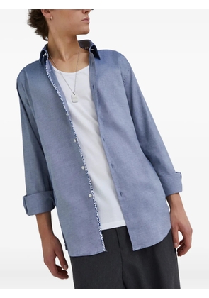 HUGO buttoned patterned shirt - Blue