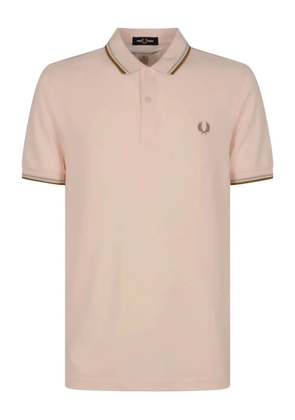 Comme Des Garçons Shirt x Fred Perry slogan-print polo shirt - Pink