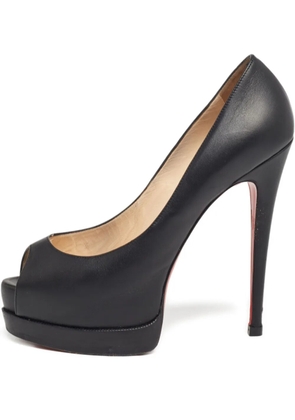 Christian Louboutin Pre-Owned 140mm leather sandals - Black