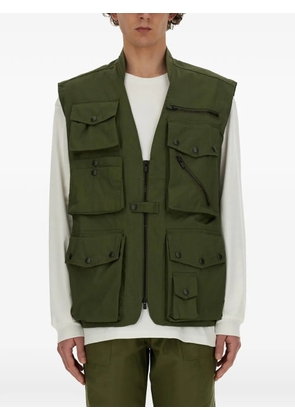 Needles cotton-blend military vest - Green