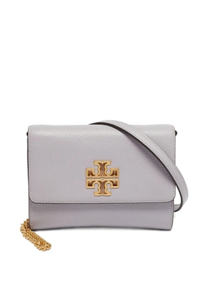 Tory Burch leather chain wallet - Purple