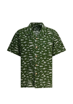 Montbell buttoned patterned shirt - Green