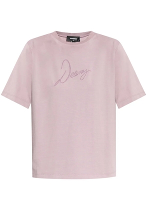 DSQUARED2 printed cotton T-shirt - Purple