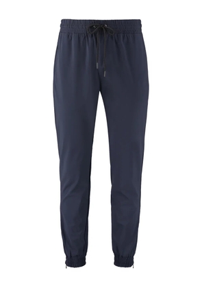 THE (Alphabet) elastic-cuff drawstring trousers - Blue