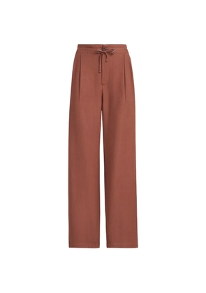 Brunello Cucinelli fluid twill tailored trousers - Orange